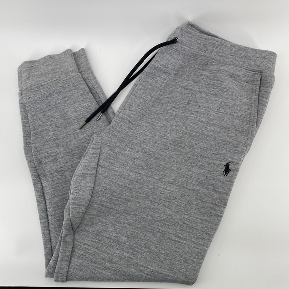 Polo Ralph Lauren Other - Polo Ralph Lauren Mens Heather Grey Double-Knit Jogger Sweatpants Large L
